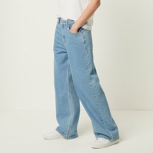 FCUK Leona denim relaxed wide leg jeans